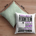 Fechter Geschenk Kaffee-Kissen mit Füllung 40x40 Geschenkidee für Fechter Ich Bin Fechter Ich Kann Es Dir Erklären Jedoch Nicht Für Dich Verstehen Spruch Lustig (Grau) Grün Trendation