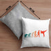 Karate-Kissen mit Füllung 40x40 Geschenk Kampfsport-Fans Jiu Jitsu Geschenkidee Evolution (Grau) Grau Trendation
