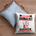 Journalist Kissen mit Füllung 40x40 Geschenk für Journalist Geburtstag Lustiger Spruch Was Ist Deine Superkraft (Grau) Blau Trendation