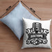 KFZ Mechaniker Kissen mit Füllung 40x40 Geschenk Spruch Männer KFZ Mechatroniker Geschenkidee Werkstatt Katastrophe (Grau) Blau Trendation