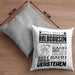 Halbcousin Geschenk Kaffee-Kissen mit Füllung 40x40 Geschenkidee für Halbcousin Ich Bin Halbcousin Ich Kann Es Dir Erklären Jedoch Nicht Für Dich Verstehen Spruch Lustig (Grau) Grau Trendation