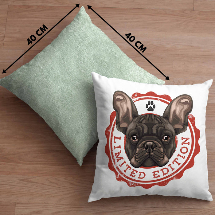 Boxer Hunde Kissen mit Füllung 40x40 Geschenk Hundebesitzerin Boxer Frauchen Herrchen Geschenkidee Kaffee-Kissen mit Füllung 40x40 Limited Edition (Grau) Grün Trendation