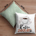 Kaffee Dealer Kissen mit Füllung 40x40 Geschenk für Barista Geburtstag Spruch Geschenkidee Kaffeeverkäufer (Grau) Grün Trendation