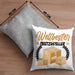 Paketzusteller Geschenk Kissen mit Füllung 40x40 Spruch Weltbester Paketzusteller Postbote (Grau) Grau Trendation
