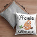 Offizielle Geschenk Kaffeetrinker Geschenkidee Kaffee-Kissen mit Füllung 40x40 (Grau) Grau Trendation