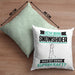 Snowshoer Kissen mit Füllung 40x40 Geschenk für Snowshoer Geburtstag Lustiger Spruch Was Ist Deine Superkraft (Grau) Grün Trendation