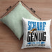 Kissen mit Füllung 40x40 für Waldarbeiter Holzspäne "Scharf Genug Um Sie Alle Flach Zu Legen" (Grau) Grün Trendation