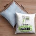Bäcker Geschenk Kissen mit Füllung 40x40 So Gut Kann Nur Ein Bäcker Aussehen Geschenkidee (Grau) Blau Trendation