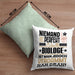 Biologe Geschenk Kissen mit Füllung 40x40 Lustige Geschenkidee für Biologe Geburtstag Niemand Ist Perfekt Aber Als Biologe Ist Man Nah Dran (Grau) Grün Trendation