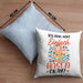 Hasen-Liebhaber Kissen mit Füllung 40x40 Geschenk Ich Mag Halt Einfach Hasen Okay Geschenkidee Mädchen (Grau) Blau Trendation