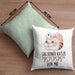 Sag Deiner Katze Pspspsps Von Mir Kissen mit Füllung 40x40 Geschenkidee für Katzen-Besitzerin Katzenmama (Grau) Grün Trendation