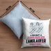 Langläufer Geschenk Kissen mit Füllung 40x40 So Gut Kann Nur Ein Langläufer Aussehen Geschenkidee (Grau) Blau Trendation