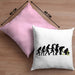 Gärtner Evolution Kissen mit Füllung 40x40 mit Spruch Garten Hobbygärtner Gärtner Geschenk Lustig Gärtnerin Geschenkidee (Grau) Rosa Trendation