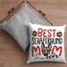 Schäferhund Mom Besitzerin Kissen mit Füllung 40x40 Geschenk Lustiger Spruch Geschenkidee Besitzerin Schäferhund Mama (Grau) Grau Trendation