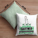 Gärtner Geschenk Kissen mit Füllung 40x40 Ich Bin Gärtner Aber Sag Doch Einfach Superheld Lustige Geschenkdiee für Gärtner (Grau) Grün Trendation