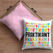 Praktikant Kissen mit Füllung 40x40 Geschenk Für Praktikanten Geschenkidee (Grau) Rosa Trendation