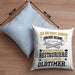 Oldtimer Restaurierer Geschenk Kissen mit Füllung 40x40 Ich Bin Nicht immer Schlecht Gelaunt Oltimer KFZ Werkstatt (Grau) Blau Trendation