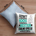 Curling-Spieler Geschenk Lustiger Spruch für Curling-Spieler Geschenkidee Bester Curling-Spieler Der WeltKissen mit Füllung 40x40 (Grau) Blau Trendation