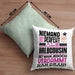 Halbcousin Geschenk Kissen mit Füllung 40x40 Lustige Geschenkidee für Halbcousin Geburtstag Niemand Ist Perfekt Aber Als Halbcousin Ist Man Nah Dran (Grau) Grün Trendation