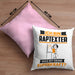 Raptexter Kissen mit Füllung 40x40 Geschenk für Raptexter Geburtstag Lustiger Spruch Was Ist Deine Superkraft (Grau) Rosa Trendation