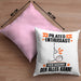 Pilates-Enthusiast Kissen mit Füllung 40x40 Geschenk für Pilates-Enthusiast Der Mann Der Alles Kann Geschenkidee zum Geburtstag (Grau) Rosa Trendation