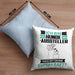 Hundeaussteller Kissen mit Füllung 40x40 Geschenk für Hundeaussteller Geburtstag Lustiger Spruch Was Ist Deine Superkraft (Grau) Blau Trendation