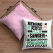 Sänger Geschenk Kissen mit Füllung 40x40 Lustige Geschenkidee für Sänger Geburtstag Niemand Ist Perfekt Aber Als Sänger Ist Man Nah Dran (Grau) Rosa Trendation