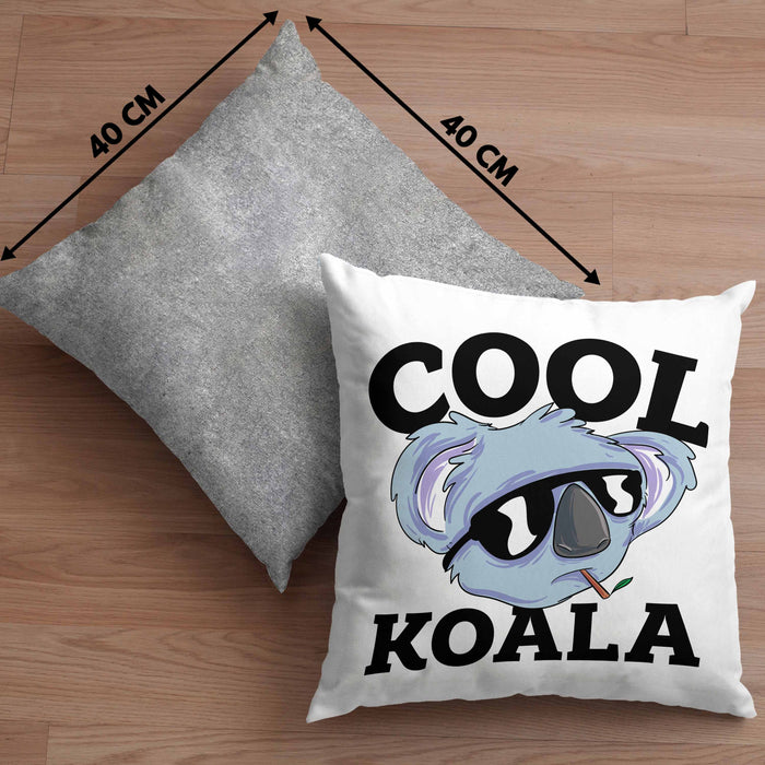 Kissen mit Füllung 40x40 Koala Geschenkidee für Koala-Liebhaber Kissen mit Füllung 40x40 Koala-Aufdruck (Grau) Grau Trendation