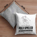 Polo-Spieler Geschenk Kissen mit Füllung 40x40 Ich Bin Polo-Spieler Aber Sag Doch Einfach Superheld Lustige Geschenkdiee für Polo-Spieler (Grau) Grau Trendation