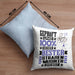 Straßenmusiker Geschenk Lustiger Spruch für Straßenmusiker Geschenkidee Bester Straßenmusiker Der WeltKissen mit Füllung 40x40 (Grau) Blau Trendation