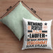 Läufer Geschenk Kissen mit Füllung 40x40 Lustige Geschenkidee für Läufer Geburtstag Niemand Ist Perfekt Aber Als Läufer Ist Man Nah Dran (Grau) Grün Trendation