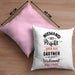 Gärtner Kissen mit Füllung 40x40 Geschenk Hobbygärtner Geschenkidee Niemand Ist toll (Grau) Rosa Trendation