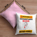 Boxer Kissen mit Füllung 40x40 Geschenk Lustiger Spruch Geschenkidee für Boxer Achtung Hochleistungs Boxer Bei Der Arbeit (Grau) Rosa Trendation