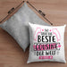 Cousine Kissen mit Füllung 40x40 Geschenk So Sieht Die Beste Cousine Der Welt Aus Geschenkidee (Grau) Grau Trendation