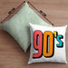 90er Jahre Kissen mit Füllung 40x40 "90's" - Retro Geschenk für Nostalgiker (Grau) Grün Trendation