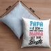 Mama Geschenk Kissen mit Füllung 40x40 Papa Und Ich Sind Uns Einig Mama Ist Die Beste Geschenkidee Muttertagsgeschenk von Sohn Tochter (Grau) Blau Trendation