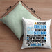 Synchronschwimmerin Geschenk Kissen mit Füllung 40x40 Lustiger Spruch Erheben Sie Sich Der Synchronschwimmerin Betritt den Raum (Grau) Grün Trendation