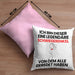 Schwiegerenkel Geschenk Kissen mit Füllung 40x40 Lustige Geschenkidee Geburtstag für Schwiegerenkel Ich Bin Dieser Legendäre Schwiegerenkel Von Dem Alle Geredet Haben (Grau) Rosa Trendation