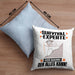 Survival-Experte Kissen mit Füllung 40x40 Geschenk für Survival-Experte Der Mann Der Alles Kann Geschenkidee zum Geburtstag (Grau) Blau Trendation