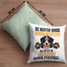 Berner Sennen Besitzer Kissen mit Füllung 40x40 Geschenk Lustiger Spruch Geschenkidee Besitzerin Berner Sennen Haben Personal (Grau) Grün Trendation
