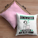 Songwriter Kissen mit Füllung 40x40 Geschenk für Songwriter Der Mann Der Alles Kann Geschenkidee zum Geburtstag (Grau) Rosa Trendation
