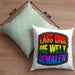 Geschenkidee LGBT Kissen mit Füllung 40x40 "Lass uns die Welt Bemalen" Regenbogenfarben (Grau) Grün Trendation