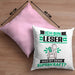 Leser Kissen mit Füllung 40x40 Geschenk für Leser Geburtstag Lustiger Spruch Was Ist Deine Superkraft (Grau) Rosa Trendation