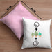 Pflanzen Kissen mit Füllung 40x40 Geschenk für Pflanzen-Liebhaber Grüner Daumen Geburtstag Lustige Geschenkidee :( + Pflanzen+ = :) (Grau) Rosa Trendation