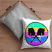 Hobbyhorse Mädchen Kissen mit Füllung 40x40 Geschenk Hobby Horse Pferde Grafik (Grau) Grau Trendation