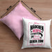 Mädchen Kissen mit Füllung 40x40 Geschenk für schießbegeisterte Mädchen Schützenfest-Fans Mädels (Grau) Rosa Trendation