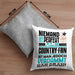 Country-Fan Geschenk Kissen mit Füllung 40x40 Lustige Geschenkidee für Country-Fan Geburtstag Niemand Ist Perfekt Aber Als Country-Fan Ist Man Nah Dran (Grau) Grau Trendation