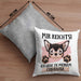 Chihuahua Besitzer Kissen mit Füllung 40x40 Geschenk Lustiger Spruch Geschenkidee Mir Reichts Ich Geh Zu Meinem Chihuahua (Grau) Grau Trendation