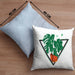 Gärtner Geschenk Kissen mit Füllung 40x40 Pflanzen Motiv Design Geschenkidee Garten-Pflege (Grau) Blau Trendation
