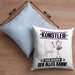 Künstler Kissen mit Füllung 40x40 Geschenk für Künstler Der Mann Der Alles Kann Geschenkidee zum Geburtstag (Grau) Blau Trendation